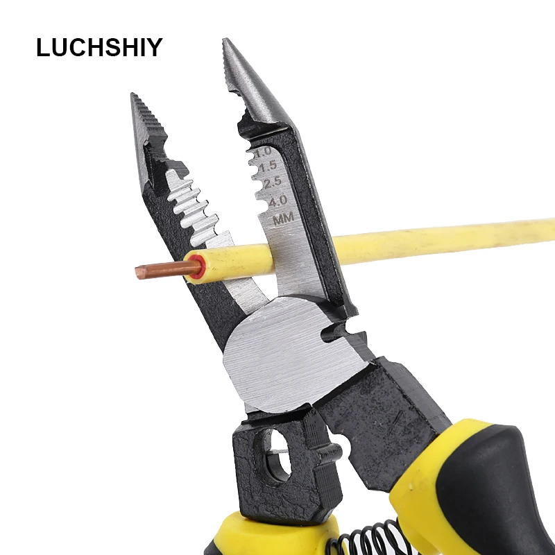 

Обжимные Щипцы, Мультитул для зачистки проводов и кабелей, ручной инструмент для электромонтажа