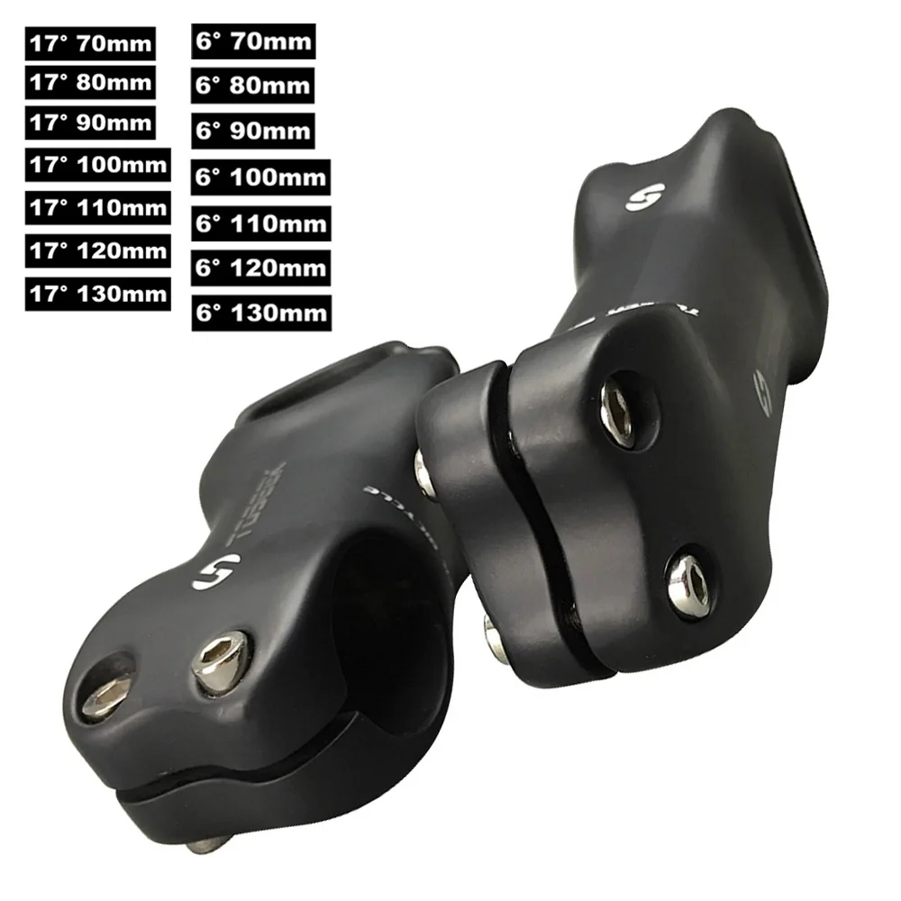 

TOSEEK Handlebar Stem Bicycle Bike UD Texture 6/17 Degrees 70-130mm Parts