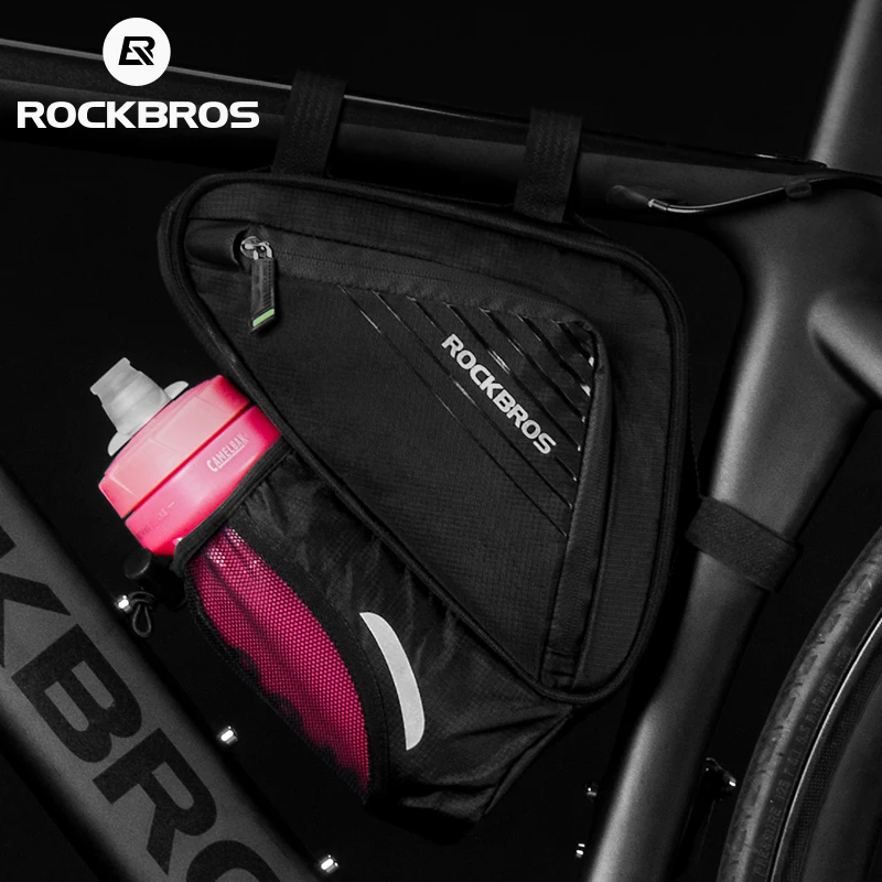 

ROCKBROS Triangle Kettle Bag Bicycle Saddle Bag Top Tube Bike Phone Bag MTB Road Bike Side Opening Bag Cycling High Capacity Bag