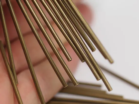 

10 Pcs 80x2 mm Antique Bronze Tone Copper Long Tube SB-80