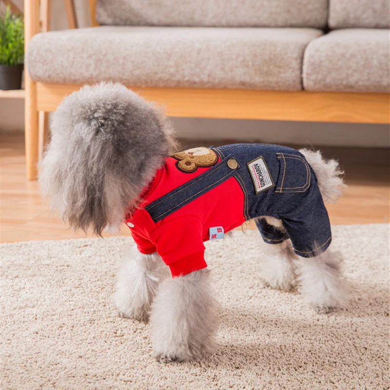 Hipidog Новое поступление мультяшная Одежда для собак для маленьких комбинезон для собак Прямая поставка