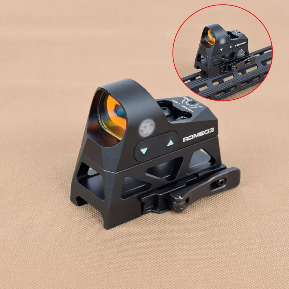 

Tactical ROMEO3 1x25 Mini Reflex Sight 3 MOA Dot Reticle With Picatinny QD Mount For Rifles Carbines Hunting Red Dot Sight Scope