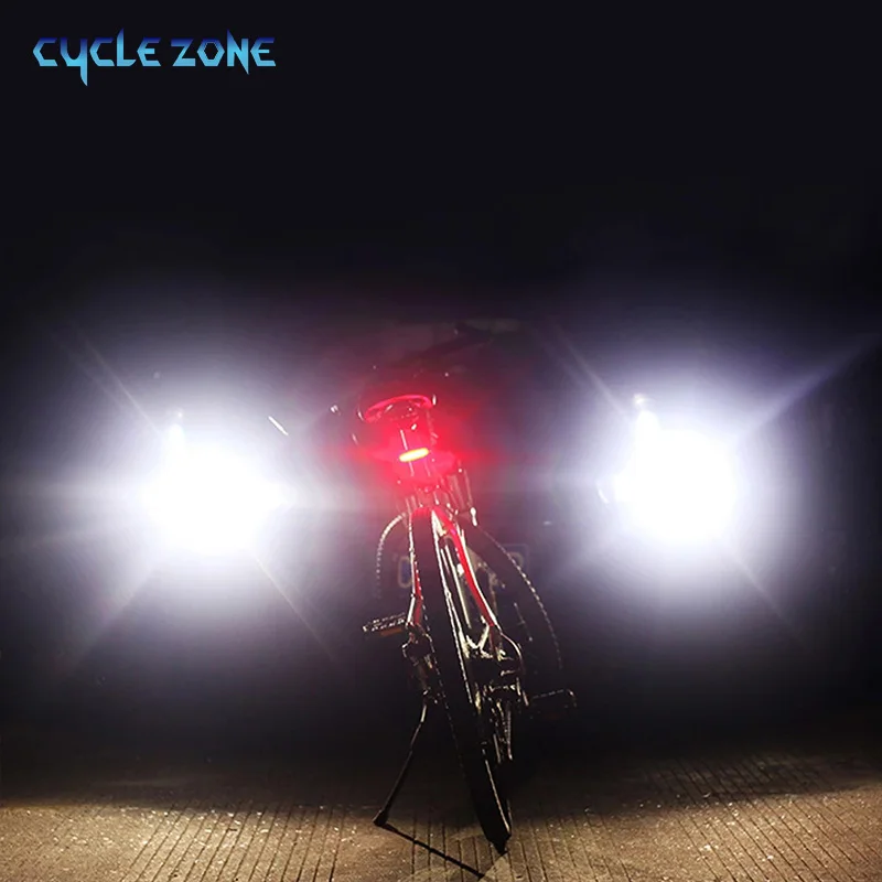 Bike Tail Light MTB Cycling Warning Rear Bicycle Safety Lamp USB Rechargeable Front/Rear Headlight LED Lights for Bike Helmet