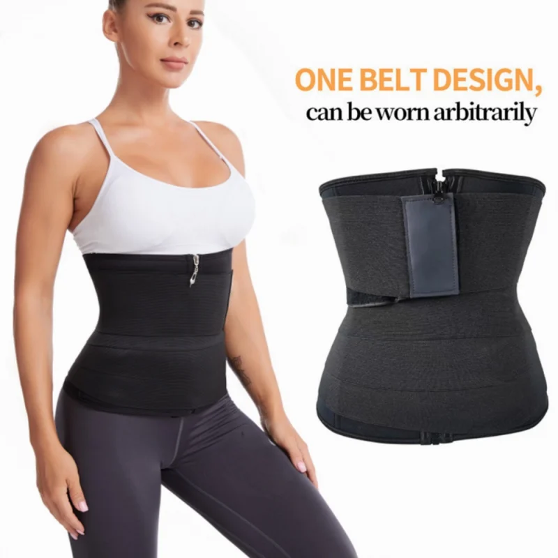 

Women's Elastic Restraint Belt Postpartum Waist Belt Wrap Abdomen Adjustable Fitness Abdomen Belt Lady Bodyshaping Trainer Belt
