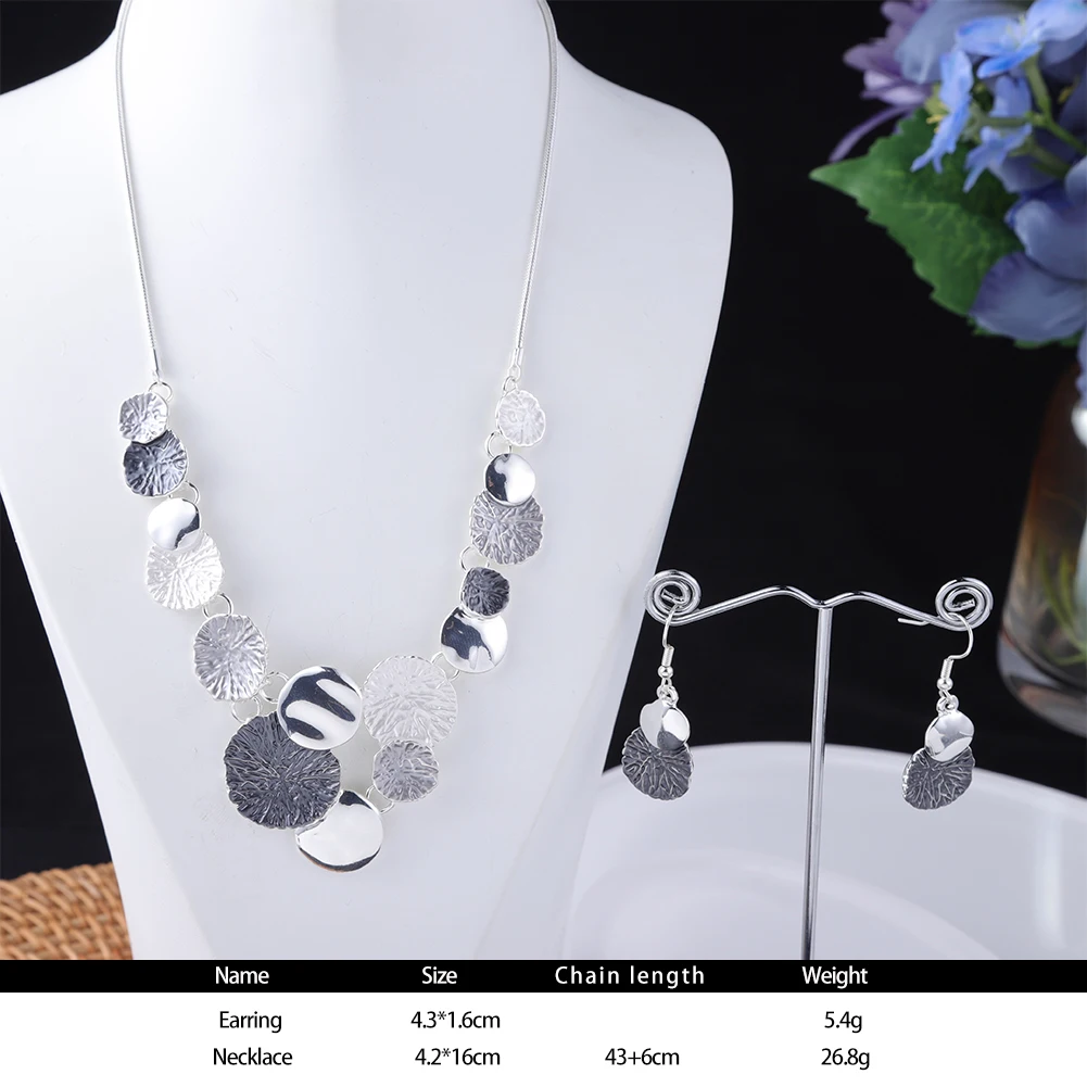 Набор модных массивных ожерелий MeiceM с большим кулоном Модные женские ювелирные