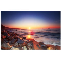 colorful print beach sunrisesunset wall tapestry wall hanging psychedelic tapestry decor for bedroom living room m984
