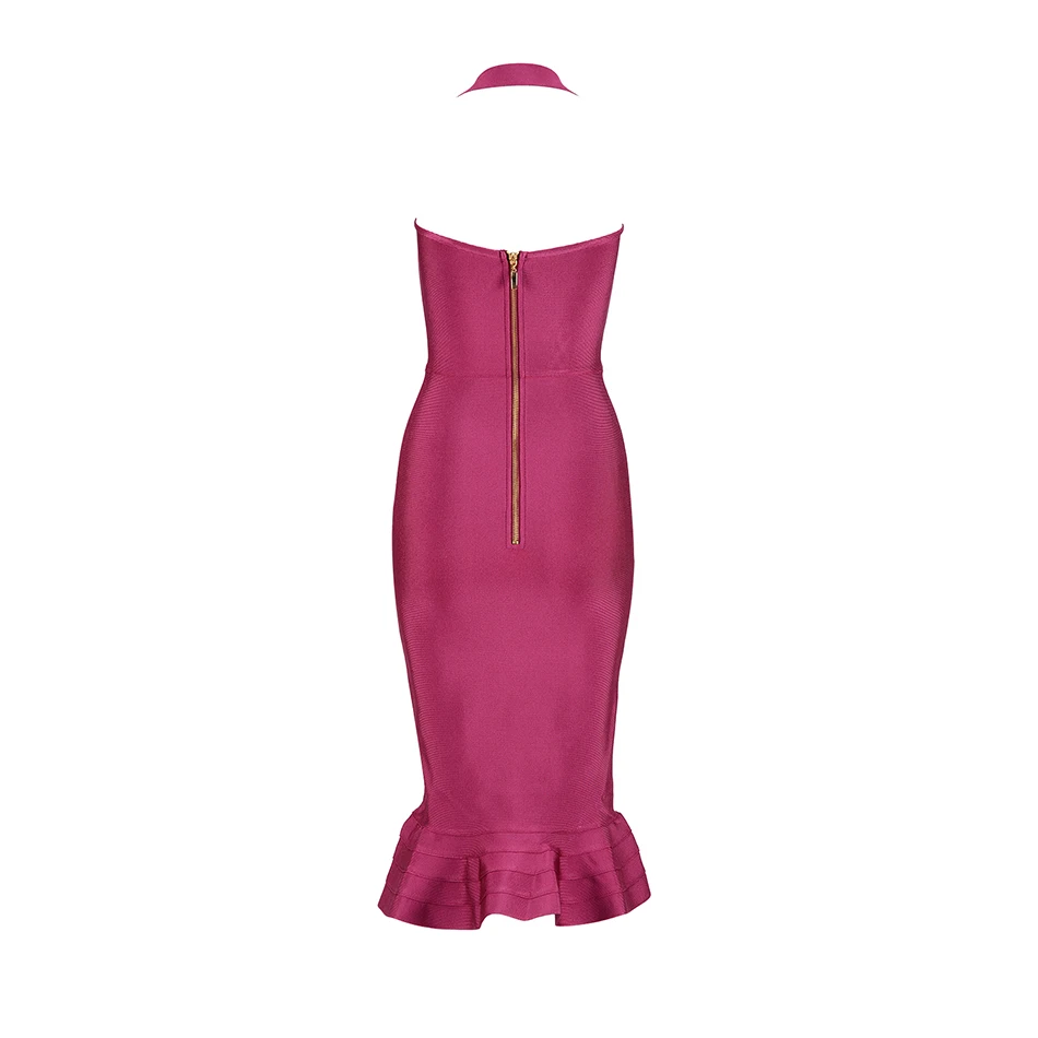 Seamyla, женское обтягивающее облегающее платье, Vestidos, новинка, Русалка, вечернее платье, до колен, с бретелькой через шею, сексуальное, для ночного клуба