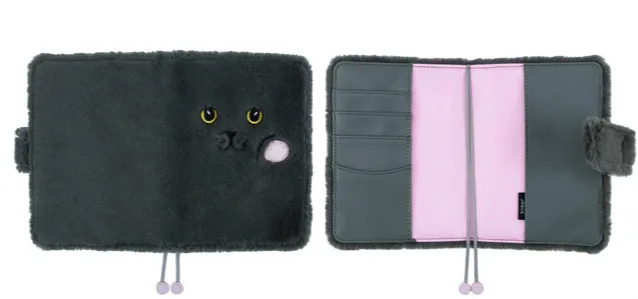 Мягкая обложка для журнала A6 в виде маленькой кошки зимний планировщик дневник