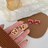 s925 hypoallergenic fashion little tiger earrings 2021 new trend cute girl earrings fashion romantic earrings
