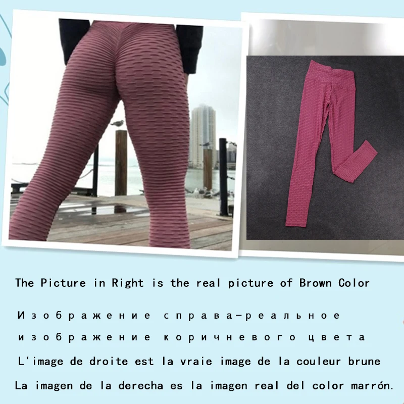 

2021 Sexy Yoga Pants Fitness Sports Leggings Jacquard Sports Leggings Female Running Trousers High Waist Yoga Tight Sports Pants