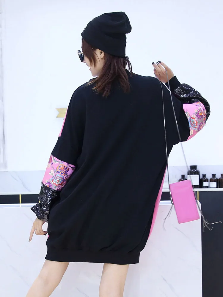 

Tide brand sweater women loose Korean version of large size women's 2020 spring new mid-length ulzzang lazy wind coat