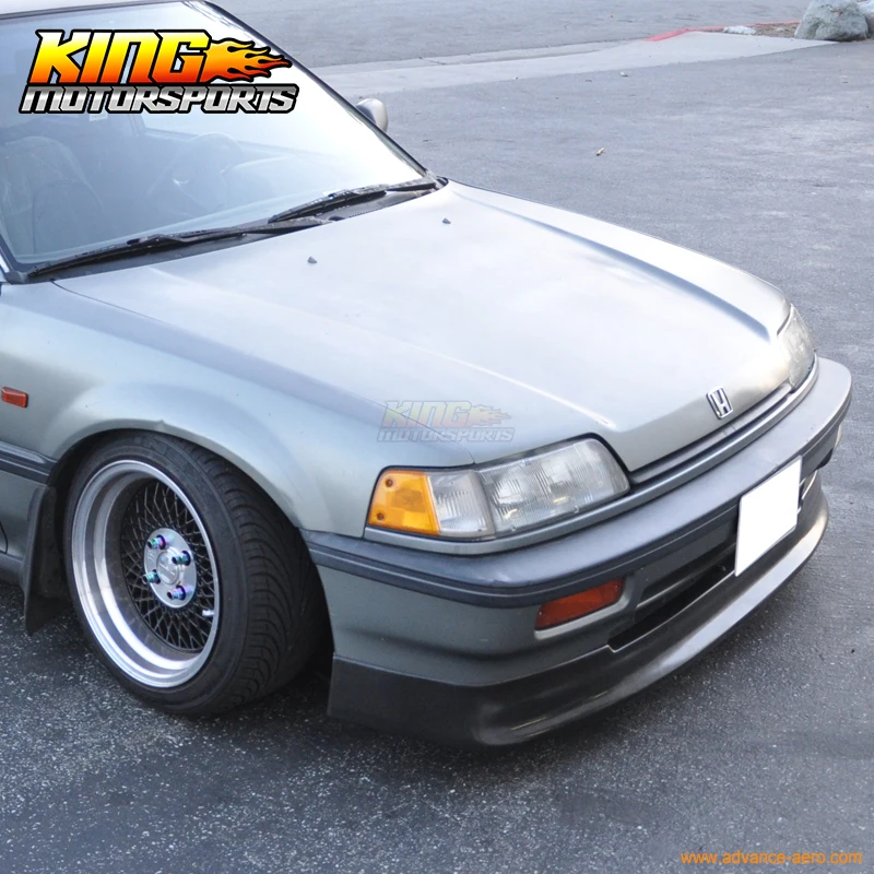 Подходит для 1988 1989 1990 1991 Honda Civic Sedan Wagon поли уретан CS передний бампер спойлер PU Global