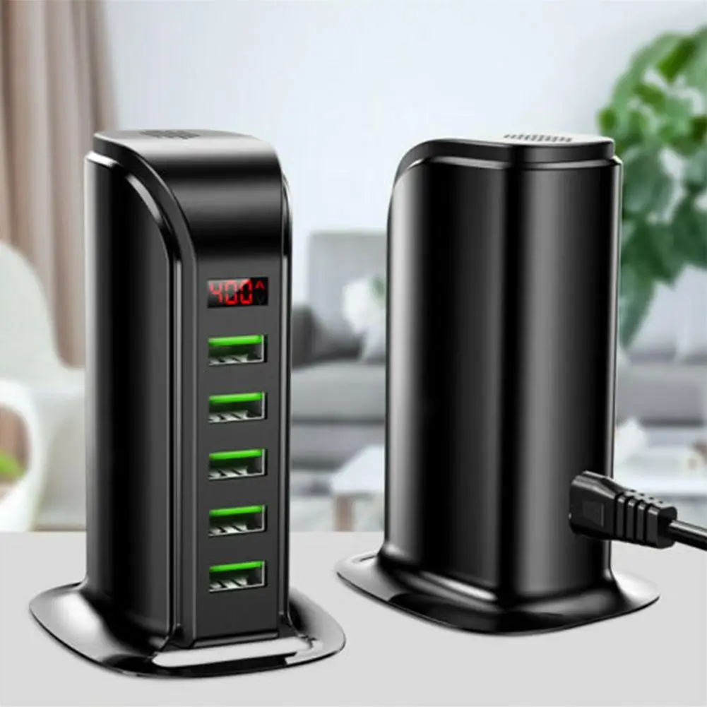 5 портов мульти Универсальный мобильный телефон usb-зарядное устройство синий
