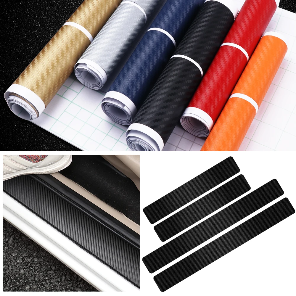 4PCS 3D Car Door Sill Protector High Quality Carbon Fiber Sticker For LEXUS CT200h F sport ES LS IS GS LC RC GC RX UX NX LX GX | Автомобили