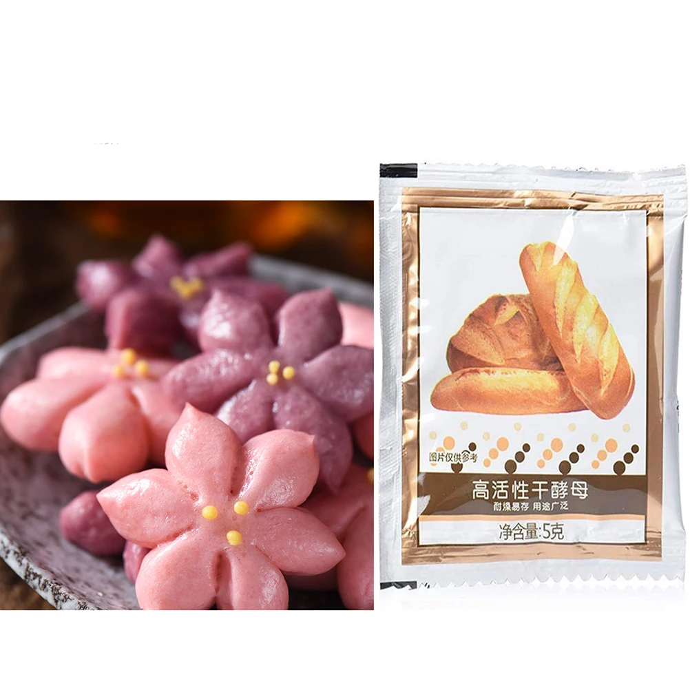 5g * 10 шт активные сухие дрожжи кухонные с высоким содержанием глюкозы Дрожжи для