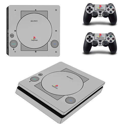 Серебристый Синий, белый, серебристый металл PS4 тонкий стикер кожи для sony playstation 4 консоль и контроллеры PS4 тонкий стикер кожи наклейка - Цвет: Серебристый