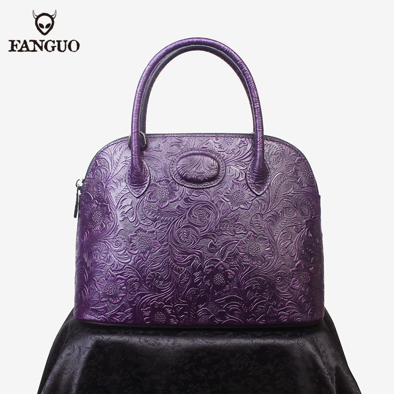 Женская сумка тоут из натуральной кожи в стиле ретро|Сумки с ручками| |