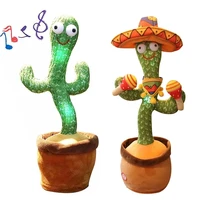 dancing cactus toys speak electronic plush toys singing dancer talking novelty funny music luminescent kaktus zabawka gifts