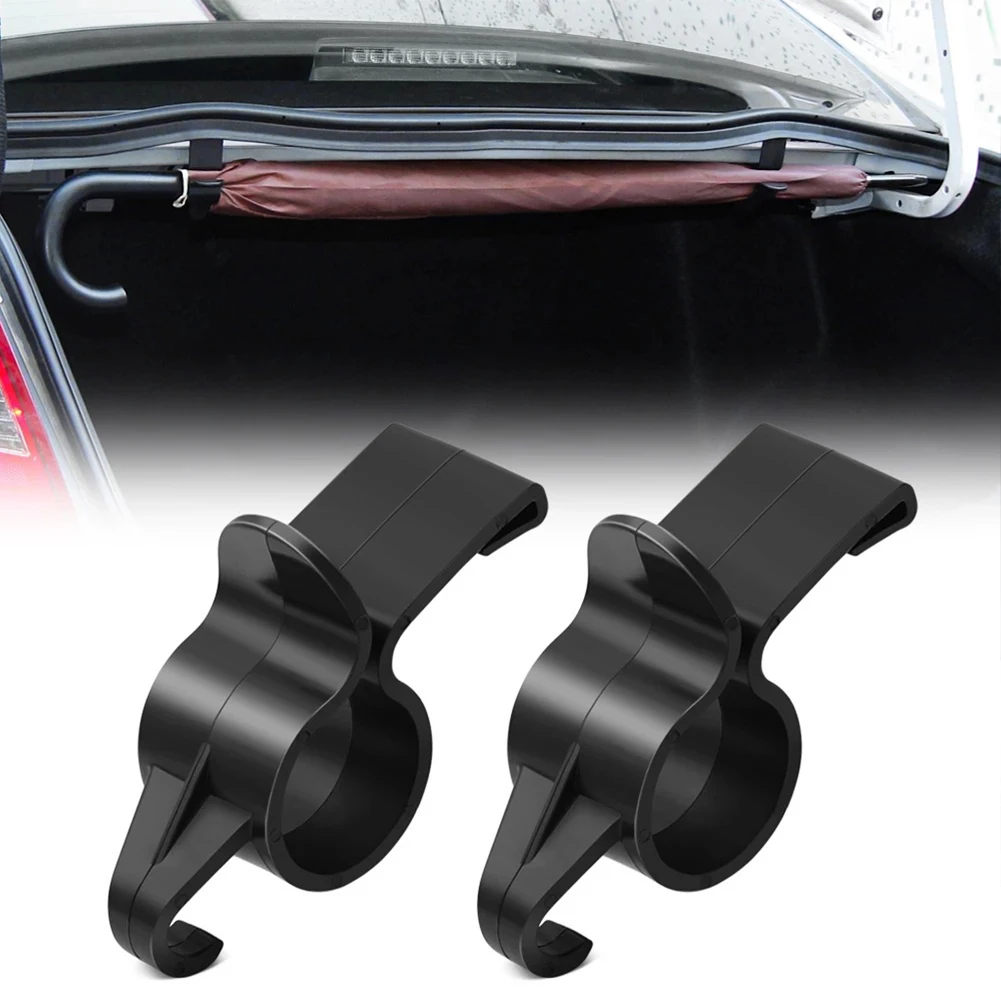 

2pcs/set Umbrella Holder Car Rear Trunk Mounting Bracket Towel Hook for Umbrella Hanging Hook Automobile Trunk Organizer Dropshi