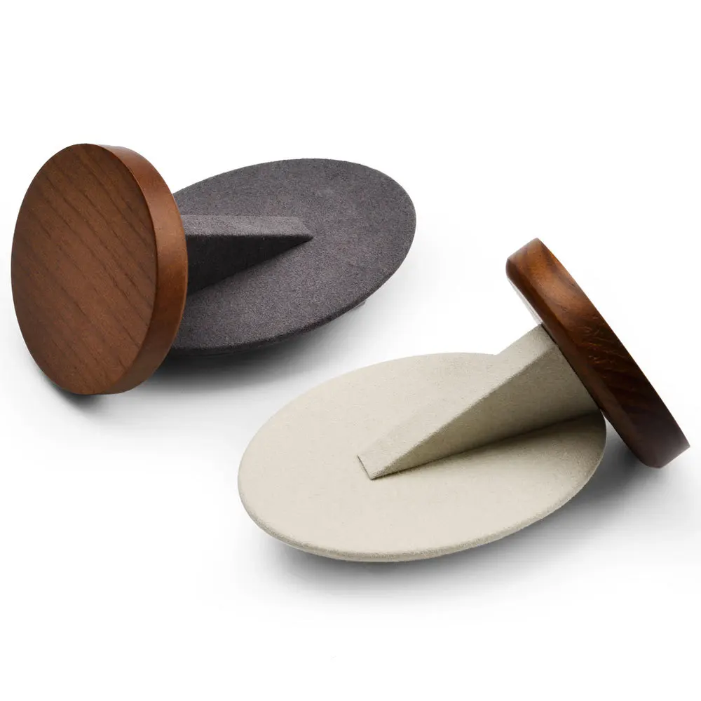 New jewelry stand, creative solid wood oval ring stand, earring display stand jewelry boxes and packaging
