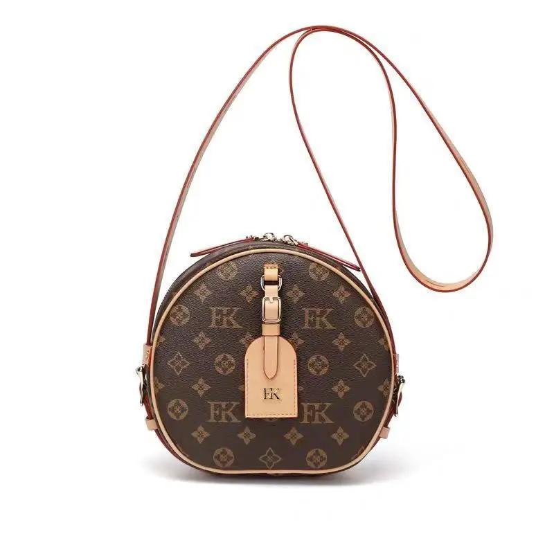 

Women's Bags, Women's Shoulder Bags, Leather Round Cake Bags, Casual Shoulder Messenger Bags, Small Round Bags