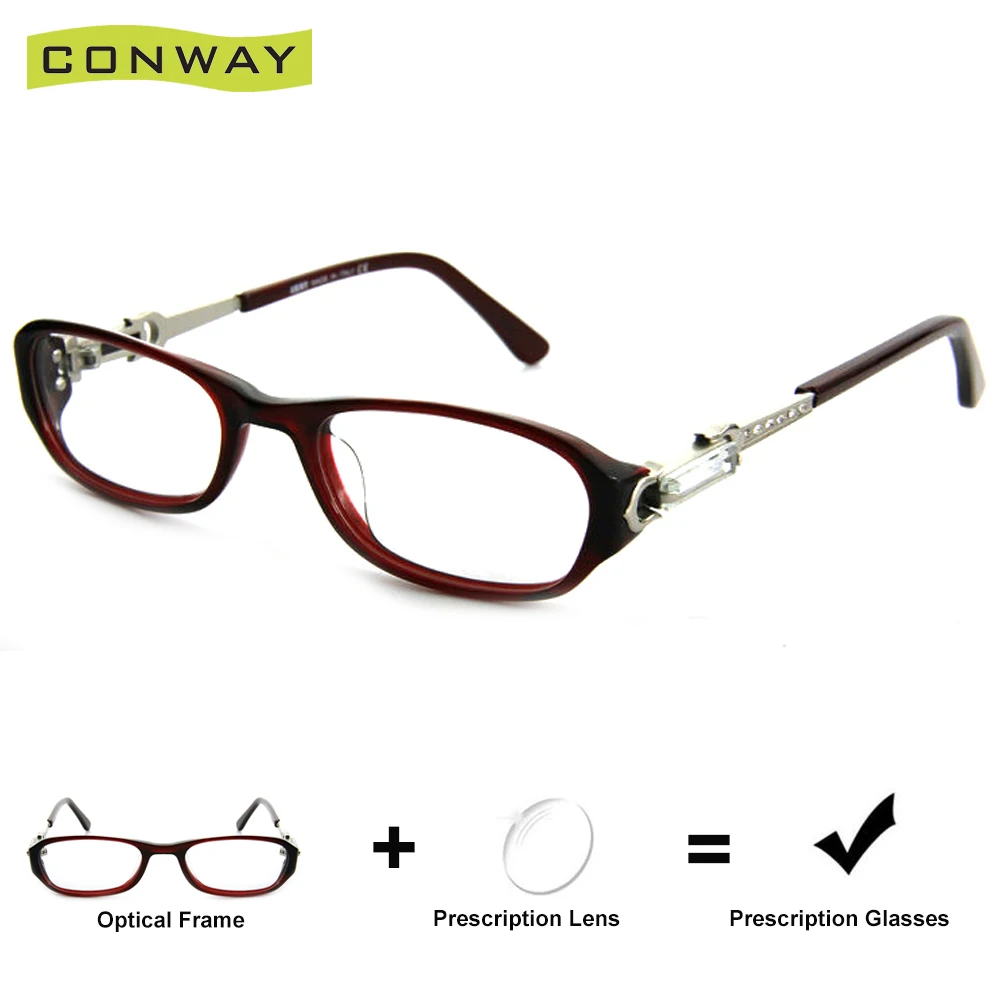 CONWAY Модные женские очки по рецепту маленькие овальные для чтения женщин