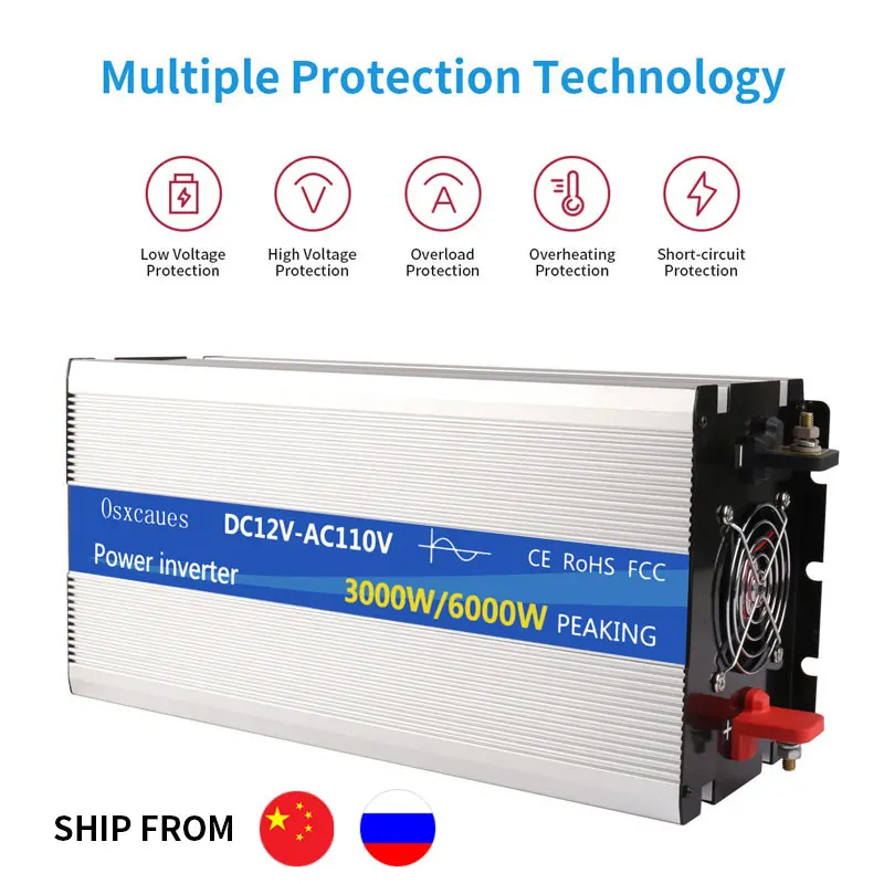 Инвертор немодулированного синусоидального сигнала Mdaoud 1500 Вт 2000 3000