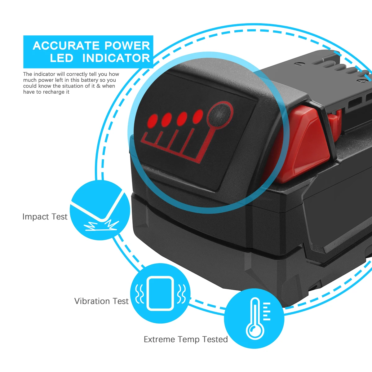 Turpow литий-ионная аккумуляторная батарея для Milwaukee M18 6000 мАч Запасные инструменты 48-11-1815 48-11-1850 48-11-1840 10л
