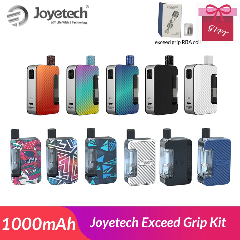 Имеются на складе! Оригинал Joyetech Exceed Grip Kit 4 5 мл Pod картридж 20 Вт Box MOD 1000 мАч с EX M