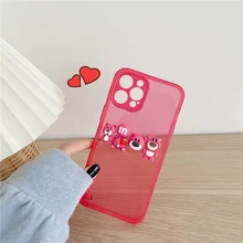 New Translucent Disney Cartoon Lotso Phone Cover Case For iphone 11 12 pro max  x xr xs max 7 8 Plus Toy Story 3D Figure Shell