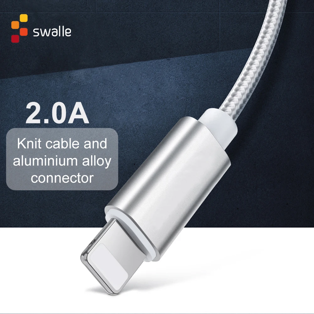 Swalle mi cro USB кабель нейлоновый провод для быстрого заряда для i Phone Sam sung Xiao mi type-C мобильный телефон usb зарядный шнур Быстрая