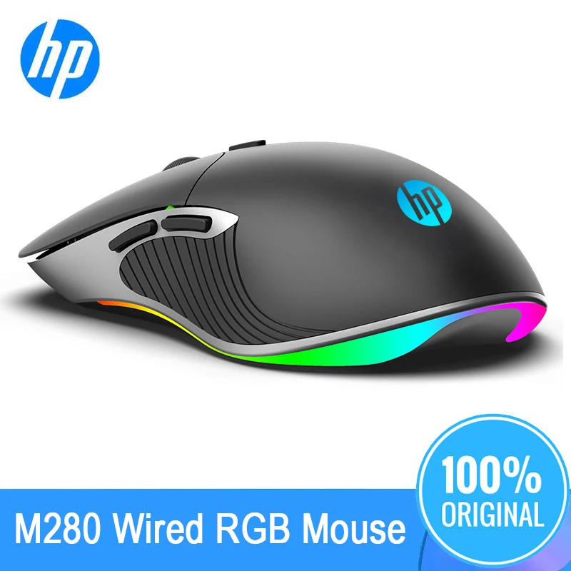 Игровая мышь HP Genius M280 6400 точек/дюйм проводная регулируемая RGB компьютерные мыши с