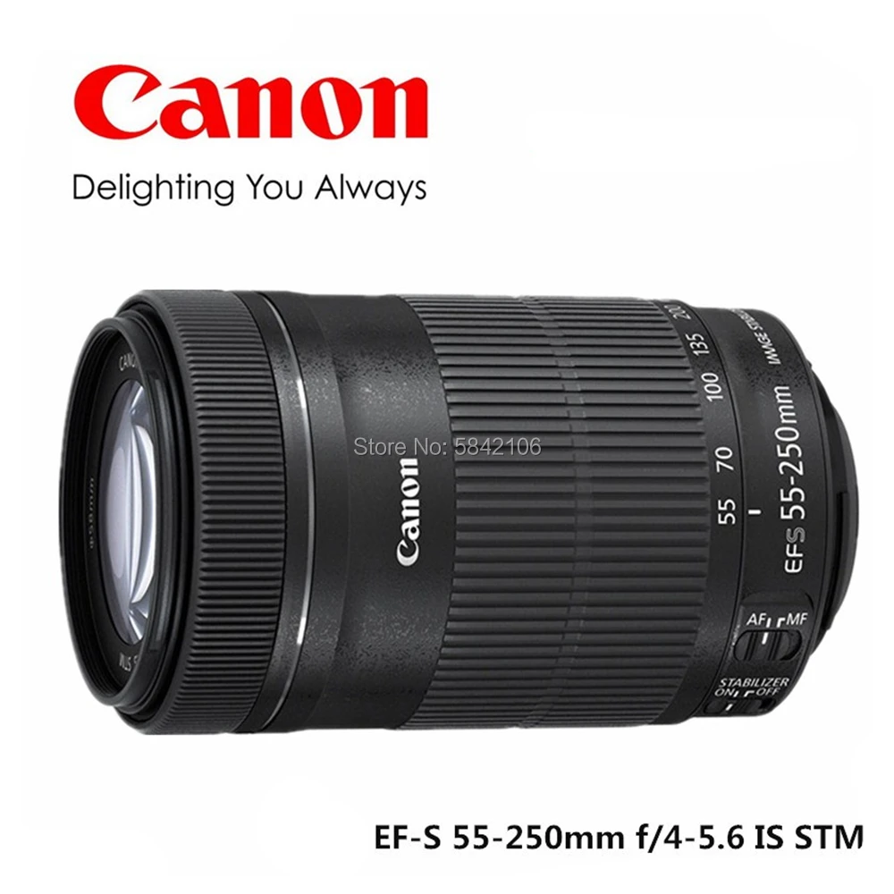

Canon 55-250 stm Lens Canon EF-S 55-250mm f/4-5.6 IS STM Lenses for 650D 700D 750D 760D 1200D 1300D T3i T6 T5i T5 60D 70D 80D