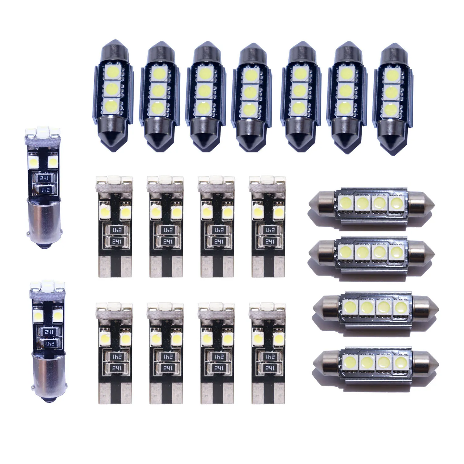 

21pcs Car LED Interior Light Kit License Plate Light Bulbs Dome map Lamp led light bulbs 12V for BMW E46 Sedan M3 1999-2005