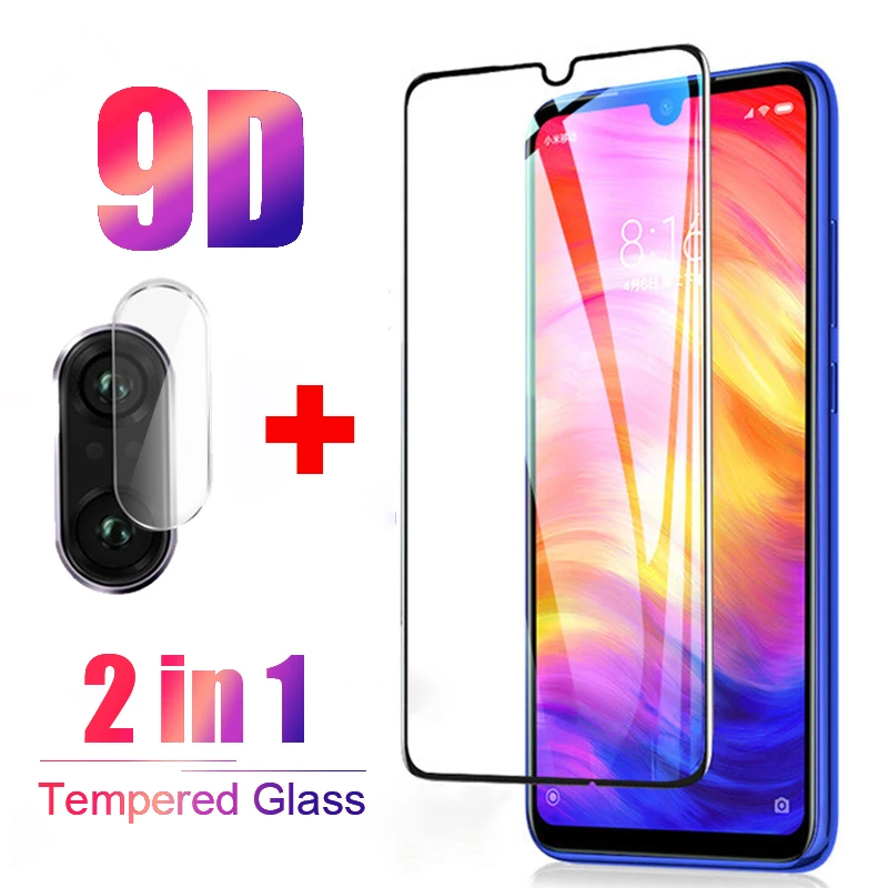 Пленка для объектива камеры 2 в 1 Redmi Note 7 9D закаленное стекло Xiaomi redmi note7 note 7pro