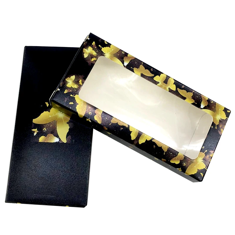 New Wholesale Bulk False Eyelashes Packaging Paper Boxes Rectangle Silver Black Pink Purple Butterfly Lash Package Box | Красота и
