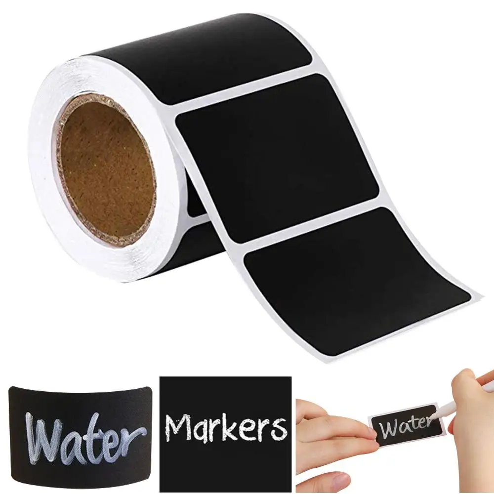 

Waterproof Chalkboard Labels Reusable Blackboard Stickers,Removable Label Sticker to Decorate Your Pantry Storage Office