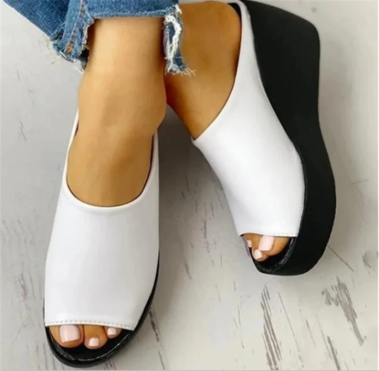

Fashion Flip Flops 2021 Women Beach Wedges Slippers Summer Gladiator Sandals Women Casual Shoes Woman Platform Flip Flops