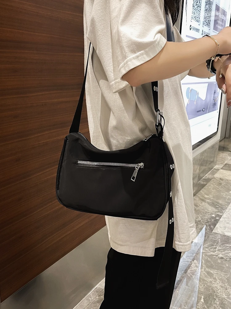 

Women Cotton Fabric Shoulder Bag Simple Eco Canvas Bag Soft Handbag Solid Casual Tote Female Environmental Reusable Shopping Bag