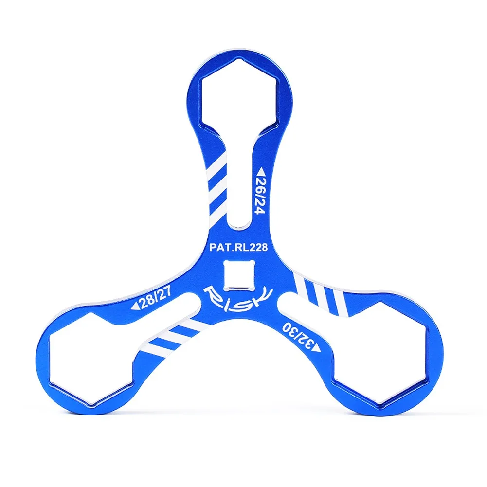 

24/26/27/28/30/32mm RISK MTB Bike Front Fork Shoulder Cover Wrench Removal Tool 123x123mm Shock Absorber Front Fork Wrench