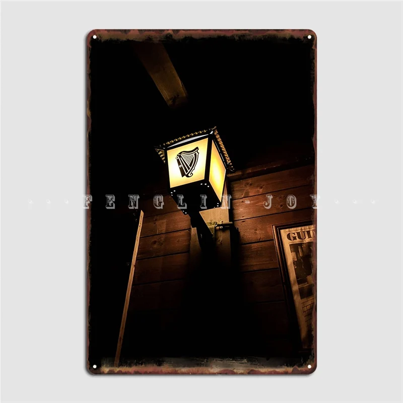 

Night Street Lamp Metal Plaque Poster Cinema Garage Club Bar Funny Plaques Tin Sign Poster