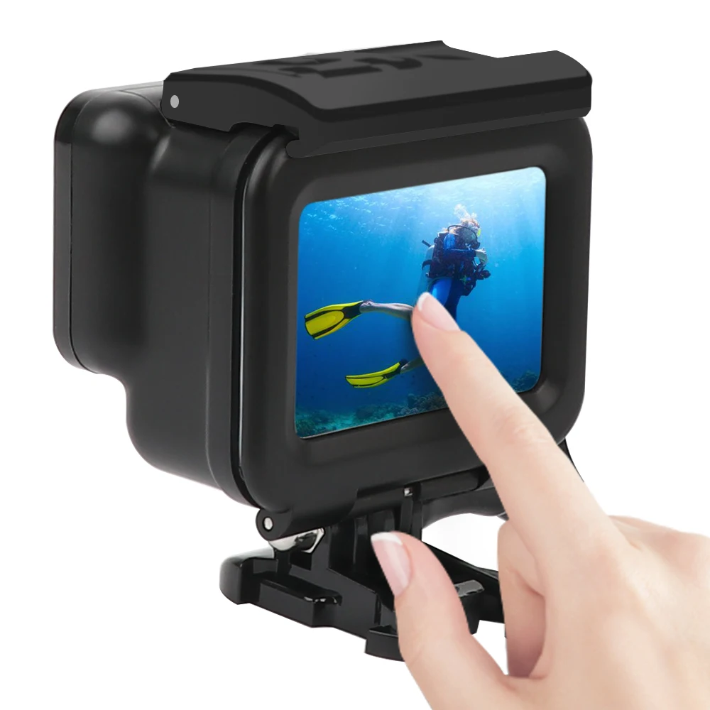 Водонепроницаемый подводный чехол RuigPro 45 м для GoPro Hero 7 6 5 черный защитный дайвинга