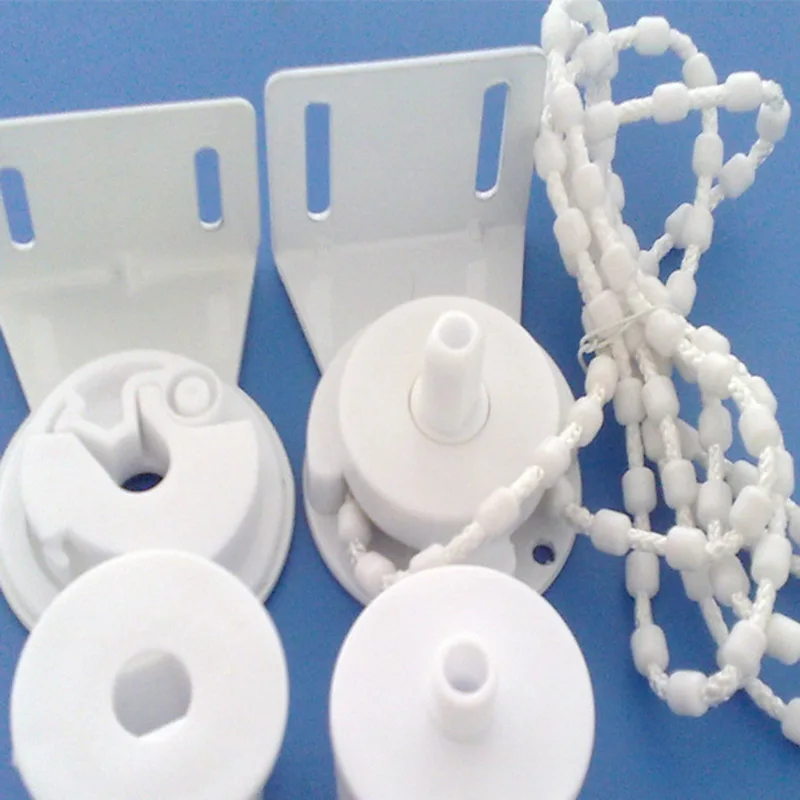 

Dozzlor Window Treatments Hardware Roller Blind Shade Home Decoration Bracket Bead Chain Curtain Accessories 25mm White