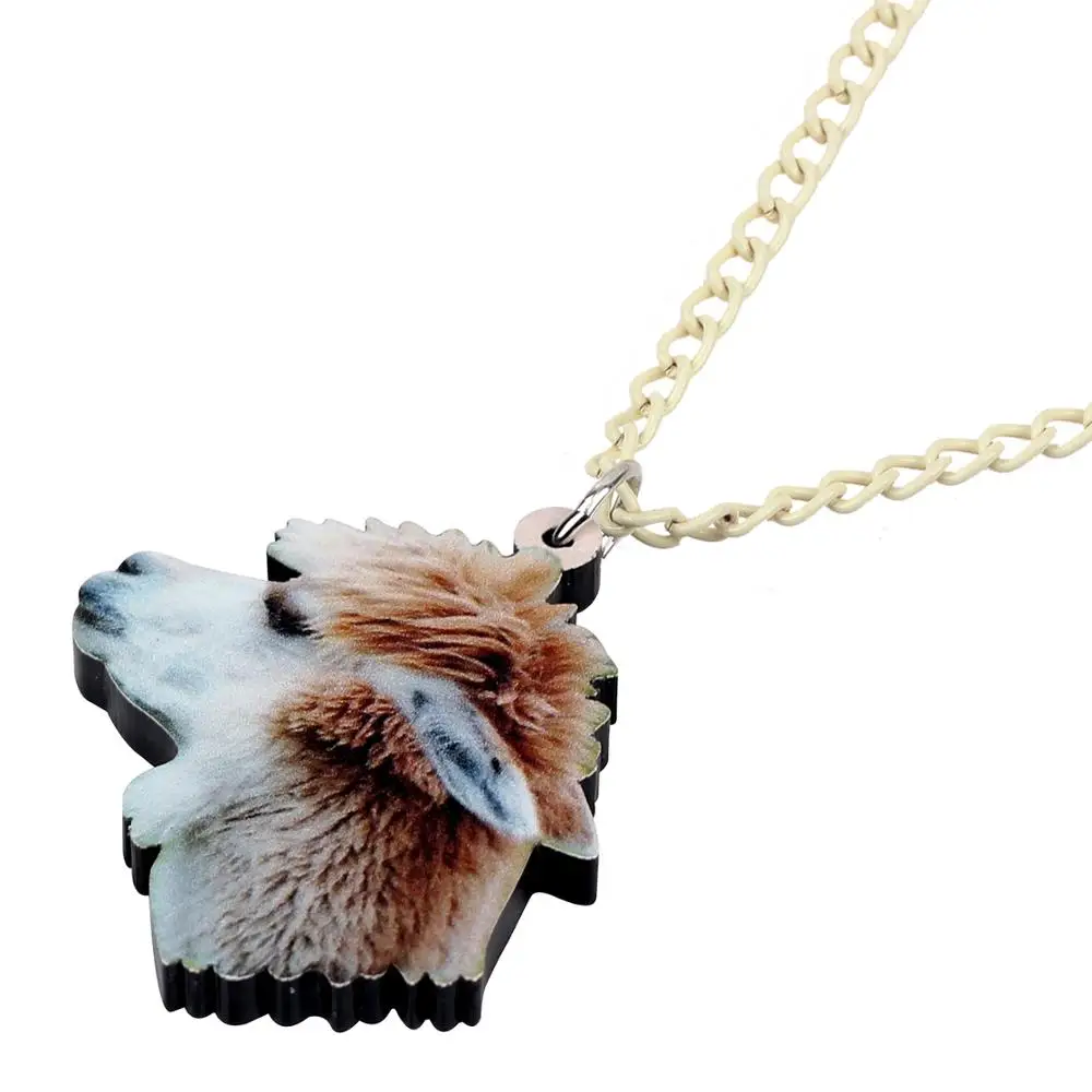 Bonsny акриловые аниме Альпака верблюжья головное ожерелье подвесная цепь чокер