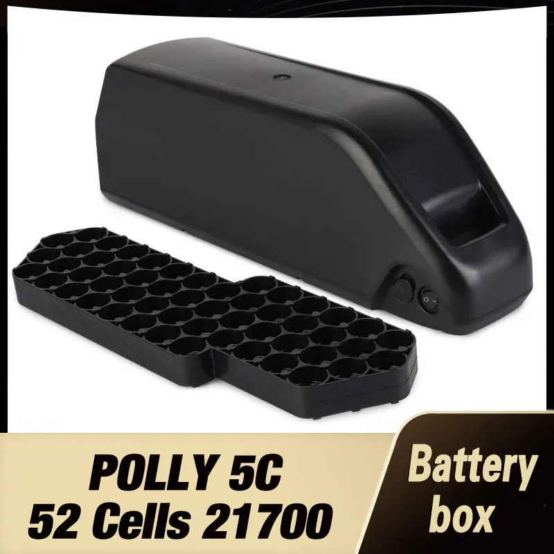 Batterie box Batterie Fall Polly 5C Unten Rohr Unterrohr E-bike Elektrische fahrrad Batterie Gehäuse Nickel streifen 21700 zellen