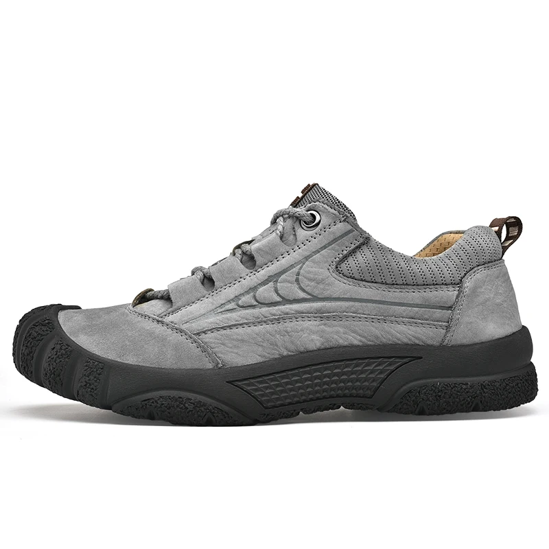 Мужские кроссовки из натуральной кожи Повседневная Уличная обувь на толстой