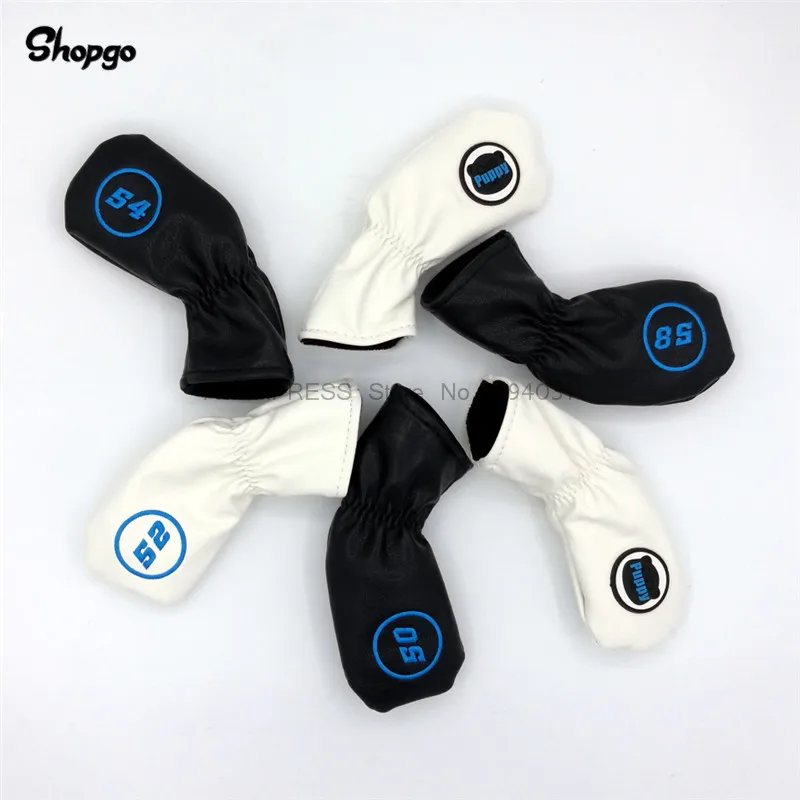 [2 цвета] гольф клинья покрывает мягкий Пу щенок Гольф песок клиновидная голова