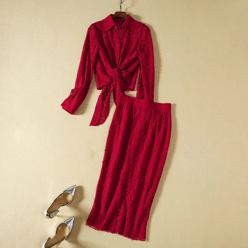 Высокое качество новая мода 2019 Deesigner подиумный костюм набор женский длинный