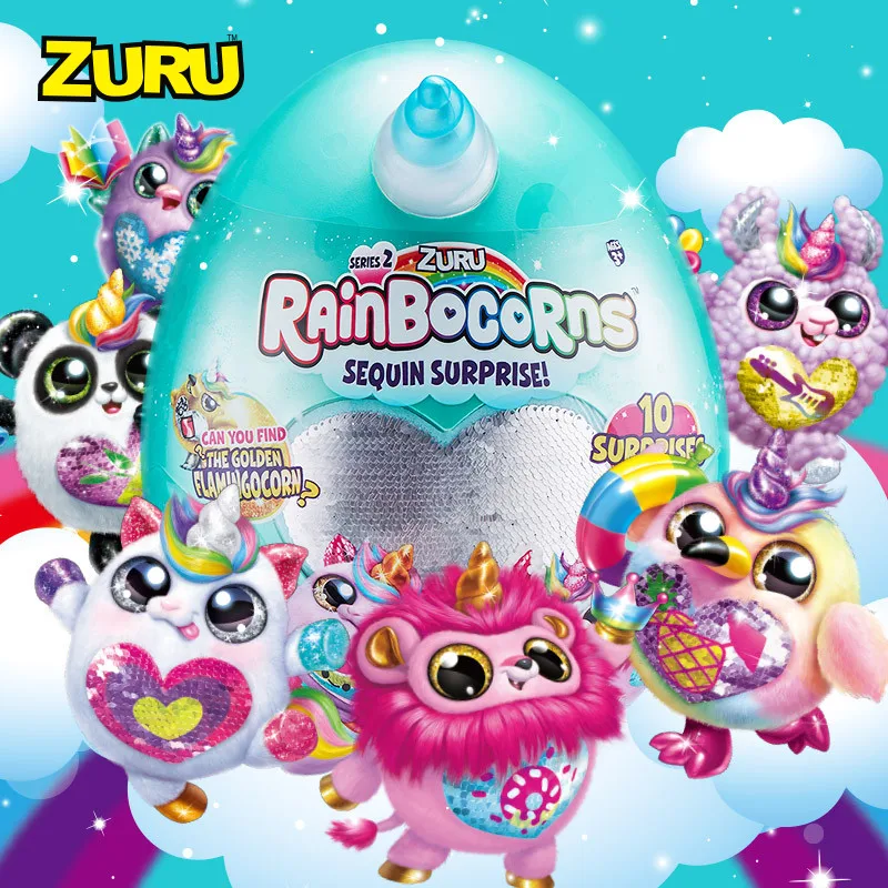 Оригинальная Радужная Единорог Rainbocornse волшебные блестки сюрприз плюшевая кукла
