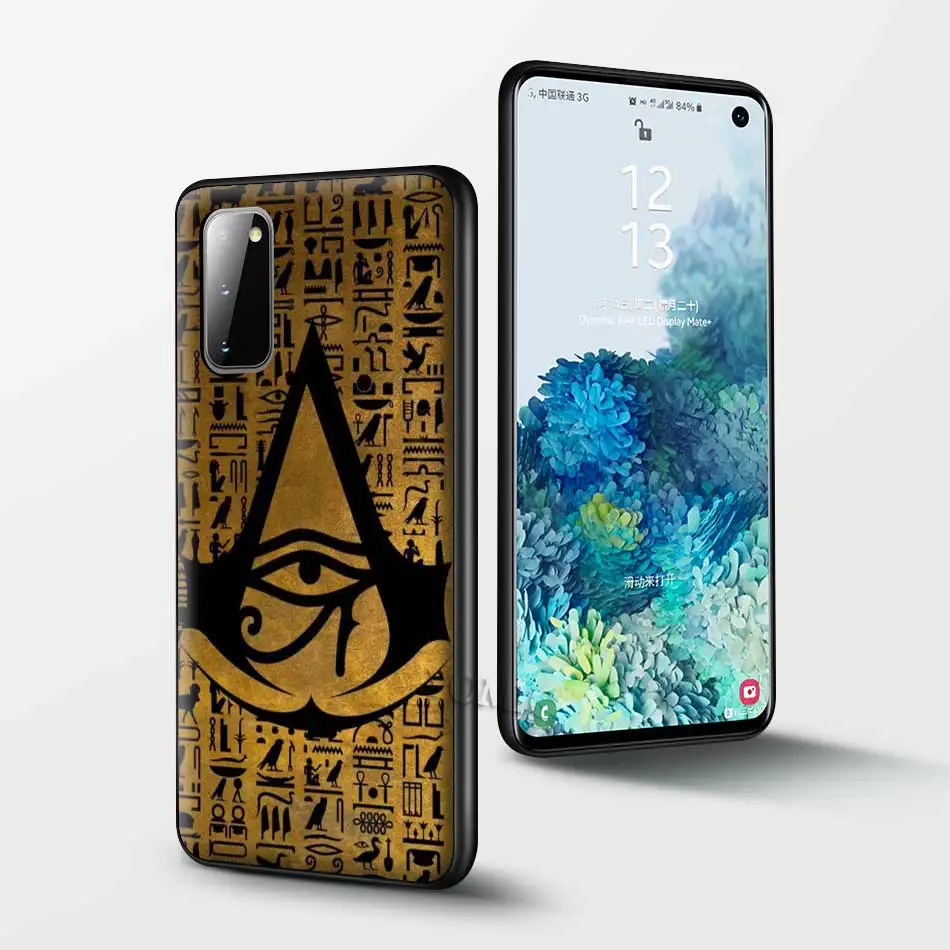 

Sacred Eye of Horus Egypt Fresco Soft Covers for Samsung Galaxy S20 FE S21 Note 20 Ultra S10 10 Lite S9 Plus S8 S10e Black Cases